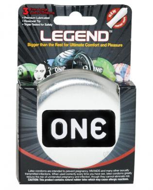 One the legend xl condoms - box of 3