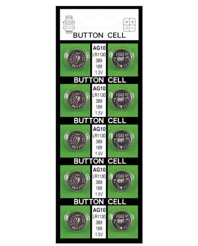 Button Batteries AG10 (card of 10)