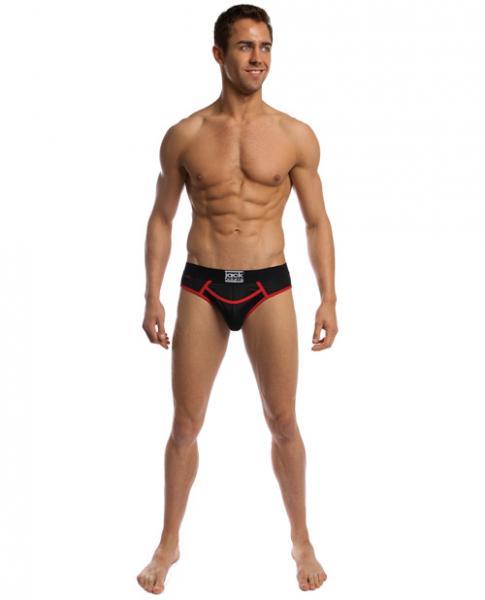 Flex Fit Army Briefs Black-Red XL