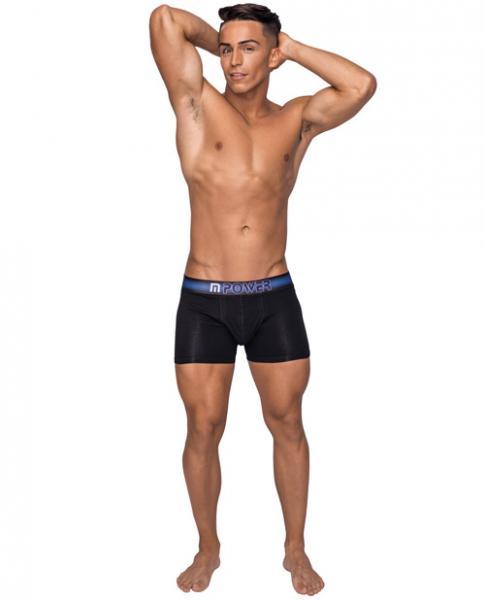 Pocket Pouch Cotton Spandex Short Cavity Black Md