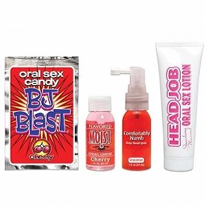 Oral sex essentials sampler kit