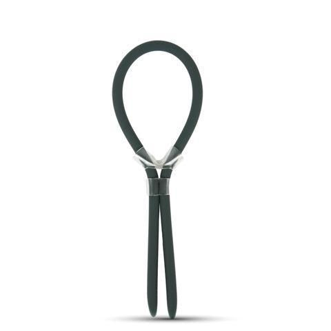 Hombre Comfort Fit Silicone Adjustable C-Ring Charcoal