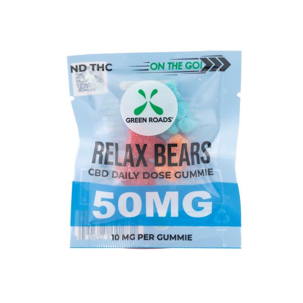 CBD Edibles 50mg Relax Bears On The Go 5 10mg Each Bear