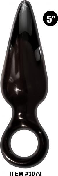 Anal Fever Mini Ass Glass Pleasure Plug Black