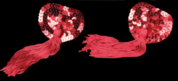 Burlesque Nipple Tassels Red 2 Count