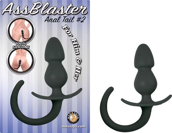 Ass Blaster Anal Tail 2 Black Butt Plug