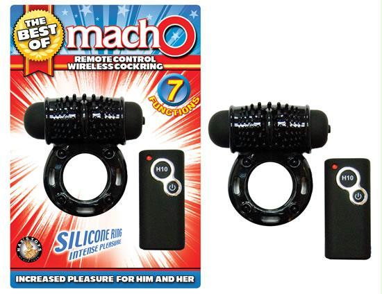 Best Of Macho Remote Control Wireless Cockring Black