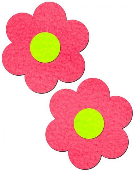Pastease Daisy Neon Pink & Yellow Pasties