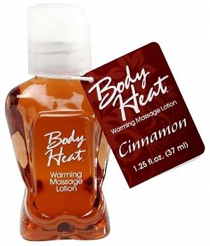 Body Heat Warming Massage Lotion Cinnamon 1.25oz.