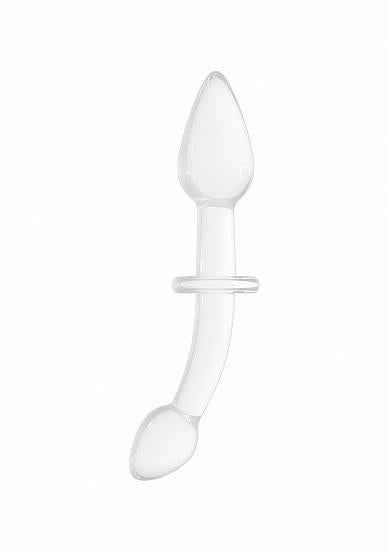 Chrystalino Doubler Double Dildo Glass White