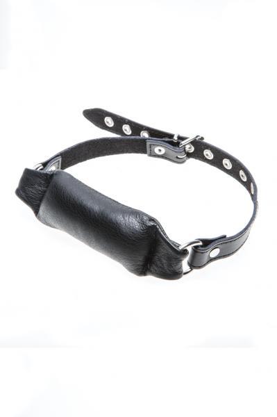 Triple X Leather Bit Gag Black O-S