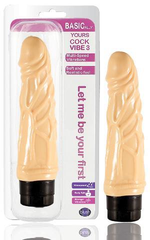 Vibe 3 Realistic Dildo Beige