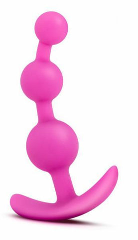 Luxe Be Me 3 Fuschia Anal Beads