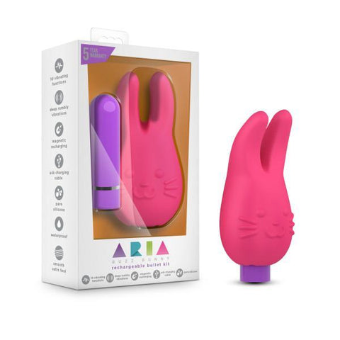 Aria Buzz Bunny Rechargeable Bullet Kit Pink