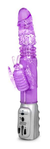 Butterfly Stroker Thrusting Vibrator Purple