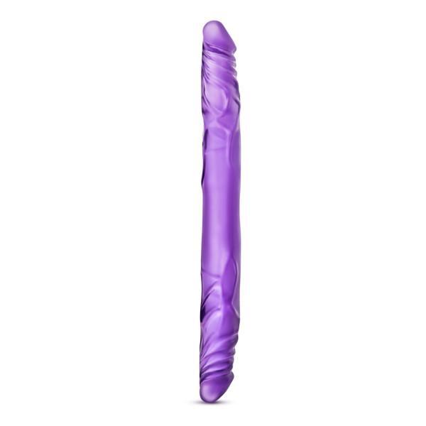 B Yours 14 inches Double Dildo Purple