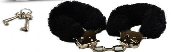 Playtime Cuffs Black Fur