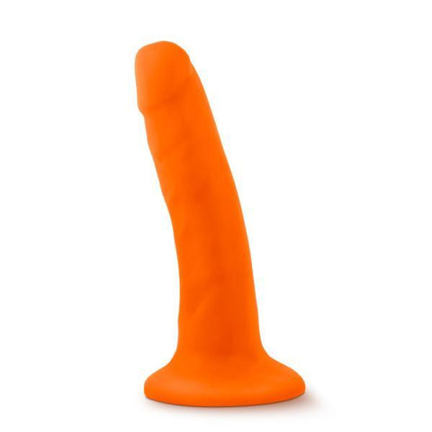 Neo 5.5 inches Dual Density Cock Neon Orange