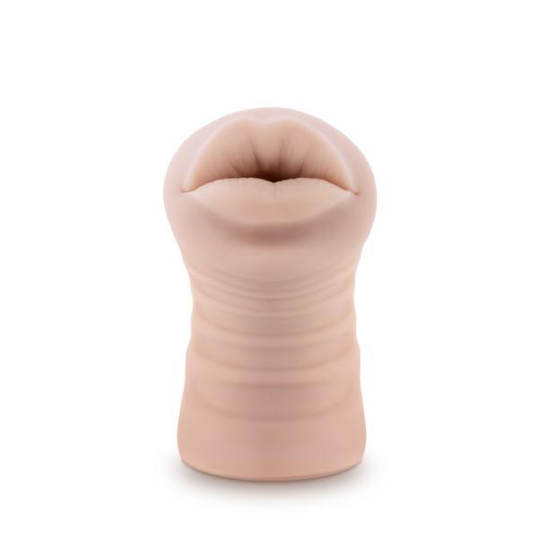 M For Men Angie Vanilla Beige Mouth Stroker