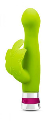 Aria Lotus Flutter Lime Green Vibrator