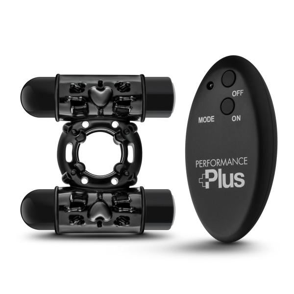 Performance Plus Double Thunder Remote Vibrating Ring