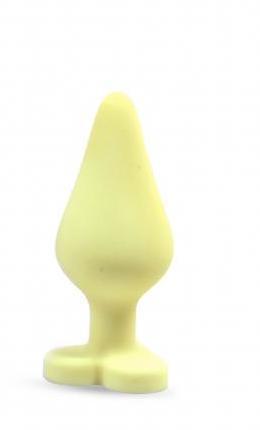 Naughtier Candy Heart Butt Plug Yellow