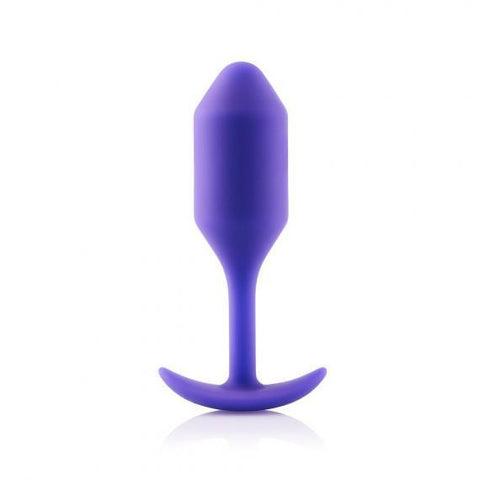 B-Vibe Snug Plug 2 4 ounces Weighted Purple