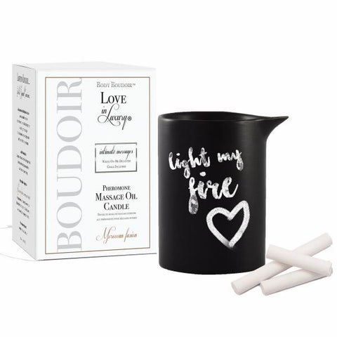 Love In Luxury Pheromone Soy Massage Candle Moroccan Fusion 5.2oz