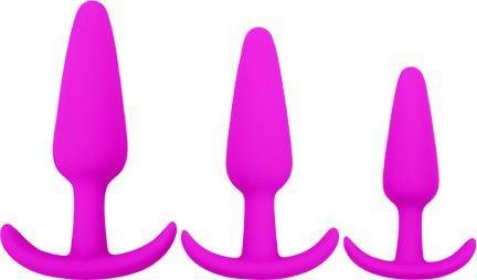 Gossip Rump Rockers 3pc Anal Training Set Pink