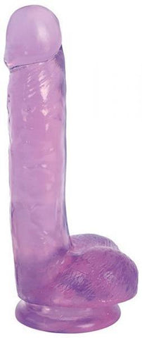 Lollicock 7 inches Slim Stick with Balls Grape Ice Purple