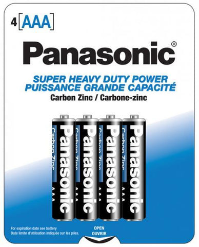 Panasonic Super Heavy Duty Battery AAA 4 Pack