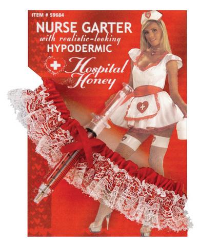 Hospital honey nurse garter w-hypodermic