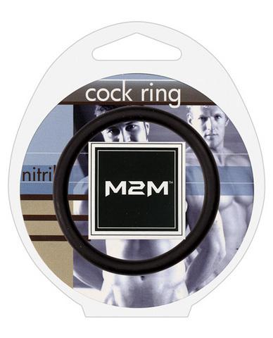 2m nitrile cock ring - 2.00in black