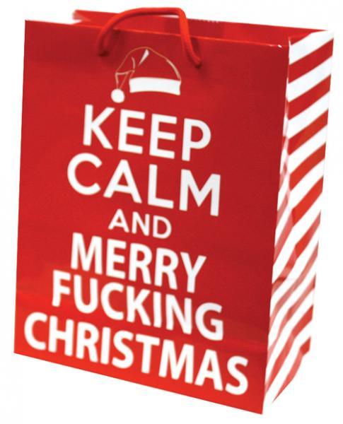 Keep Calm & Merry Fucking Christmas Gift Bag