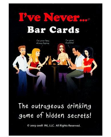 I've never bar cards