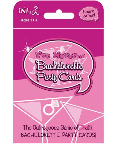 I've never bachelorette party cards