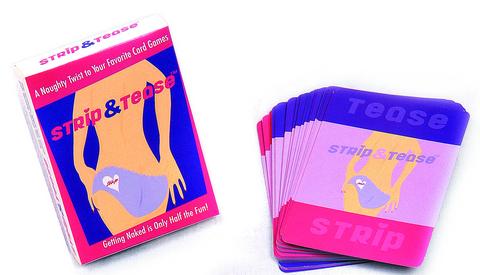 Strip and tease card game