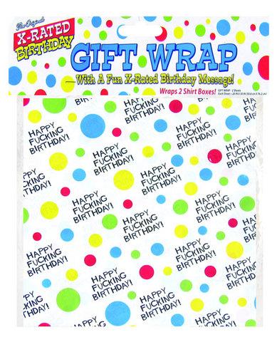 Happy fucking birthday giftwrap