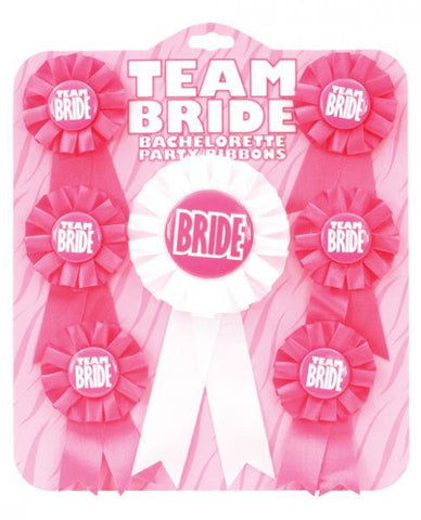 Team Bride Ribbons Pack of 7