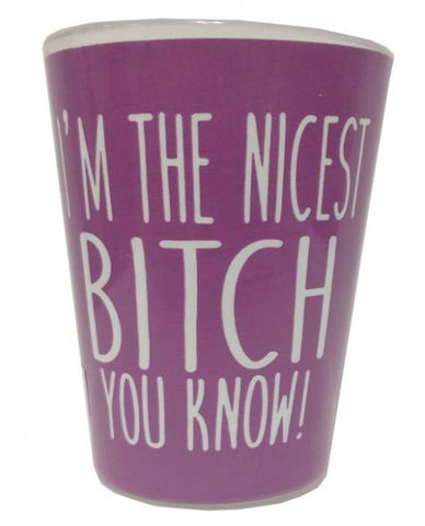 I'm The Nicest Bitch You Know Shot Glass