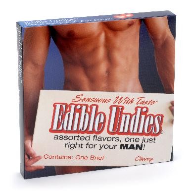 Mens edible undies pink champagne