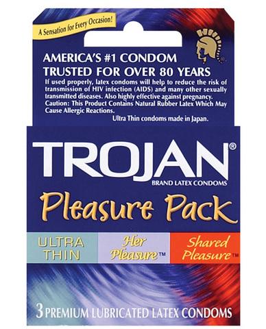 Trojan pleasure pack 3-pack