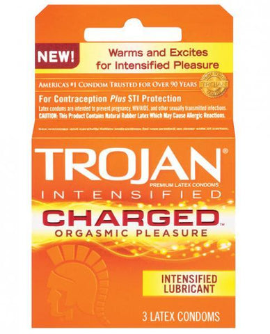 Trojan Intensified Charged Condoms 3 Box