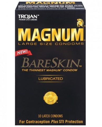 Trojan Magnum Bareskin Condoms 10 Count Box