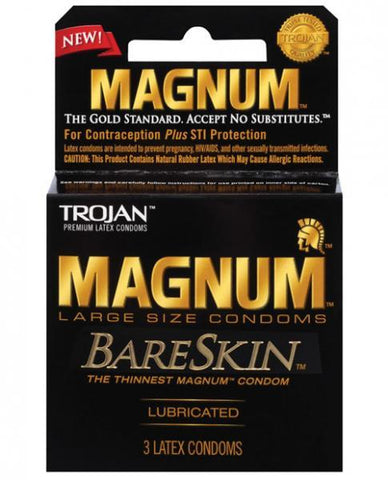 Trojan Magnum Bareskin Condoms Pack Of 3