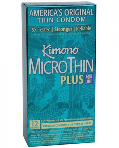 Kimono Micro Thin Aqua Lube Condom 12 Box