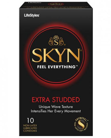 Lifestyles Skyn's Extra Studded Condom Box Of 10