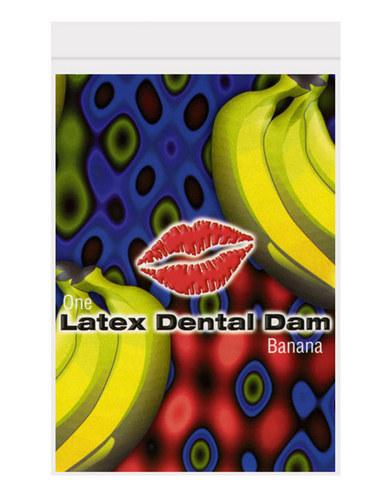 Latex dental dam, banana