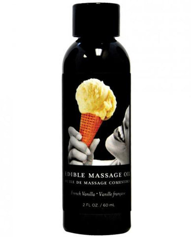 Earthly Body Edible Massage Oil Vanilla 2oz