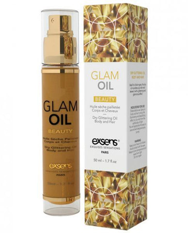 Exsens Of Paris Beauty Glam Oil With Glitter 1.7oz